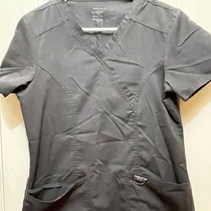 Cherokee Pewter Gray scrub top XS